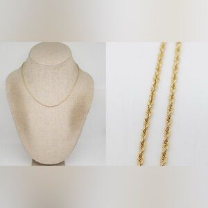 24hr SALE Michael Anthony Genuine 14K Yellow Gold Rope Chain Necklace 3.6 grams